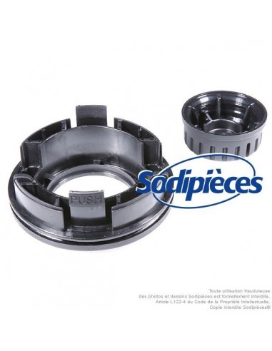 Kit tête débroussailleuse Tecomec Easy Work Ø109 mm. Couvercle inférieur + bouton