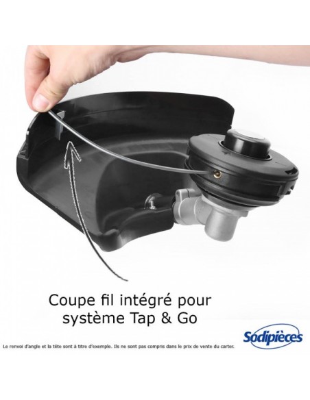 Protecteur de débroussailleuse Tecomec avec coupe fil. Moyen modèle