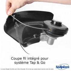 Protecteur de débroussailleuse Tecomec avec coupe fil. Moyen modèle 2