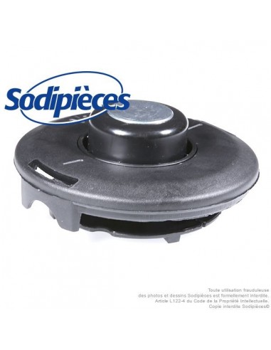 Kit tête débroussailleuse Tecomec SuperPro Ø130 mm. Couvercle inférieur + bobine fil