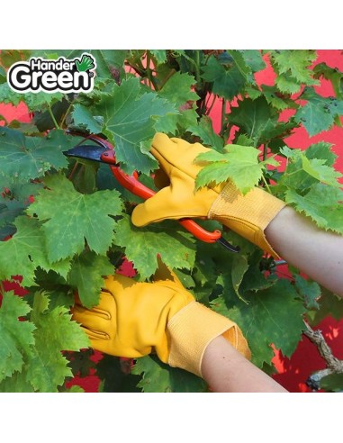 Gants cuir. Travaux et jardin. HanderGreen® T11