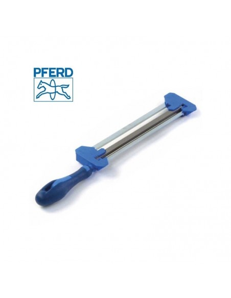 Porte lime affûteur Pferd. Lime carrée 9 x 6 mm + Ø 4,8 mm