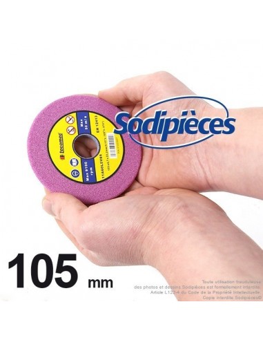 Meule pour midi jolly Ø 105 mm, Alé 22 mm, ép 4,5 mm