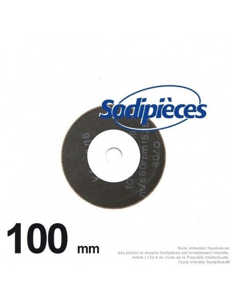 Meule pour mini jolly Ø 100 mm, Alé 16 mm, ép 3 mm