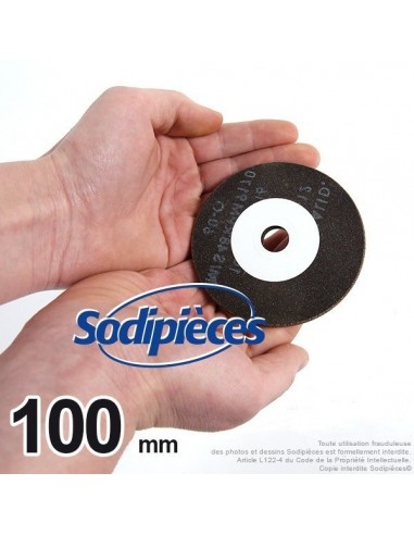 Meule pour mini jolly Ø 100 mm, Alé 16 mm, ép 4,5 mm