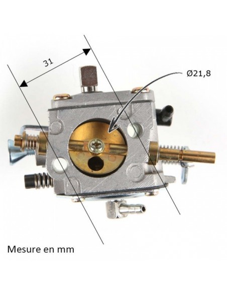 Carburateur découpeuse STIHL TS400. Remplace : 4223 120 0651