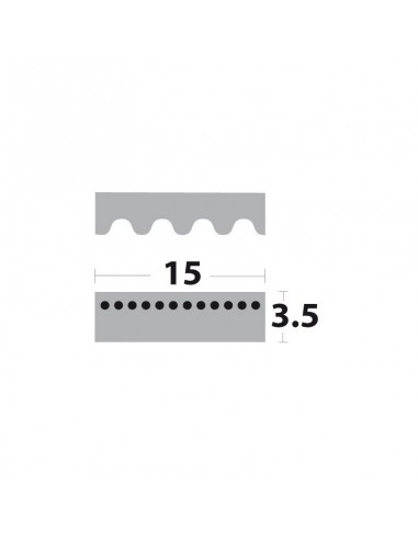 Courroie tondeuse dentée RENFORCEE 450-5MGT3-15 Gates