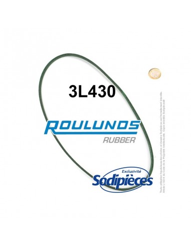Courroie tondeuse 3L430 Roulunds Continental 9,5 x 6 x 1092 mm