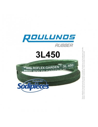 Courroie tondeuse 3L450 Roulunds Continental 9,5 x 6 x 1143 mm