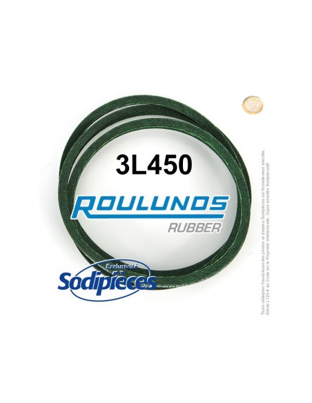 Courroie tondeuse 3L450 Roulunds Continental 9,5 x 6 x 1143 mm