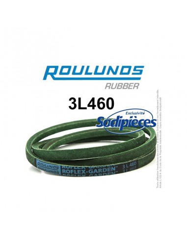 Courroie tondeuse 3L460 Roulunds Continental 9,5 x 6 x 1168 mm