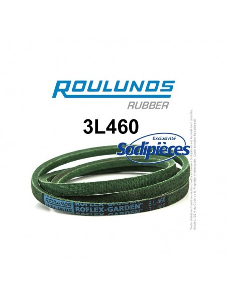 Courroie tondeuse 3L460 Roulunds Continental 9,5 x 6 x 1168 mm