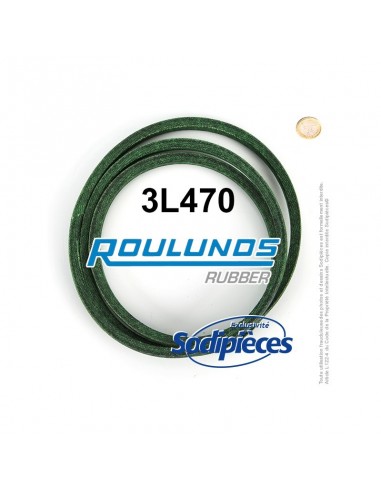 Courroie tondeuse 3L470 Roulunds Continental 9,5 x 6 x 1194 mm
