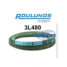 Courroie tondeuse 3L480 Roulunds Continental 9,5 x 6 x 1219 mm 2