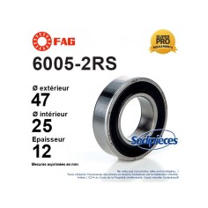 Roulement à billes 6003-2RS SKF. Double étanchéité