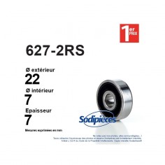 Roulement à billes 626-2RS 1er Prix. Double étanchéité
