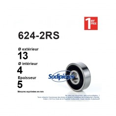 Roulement à billes 6215-2RS 1er Prix. Double étanchéité