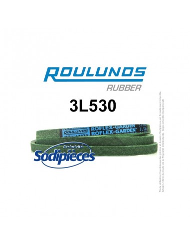 Courroie tondeuse 3L530 Roulunds Continental 9,5 x 6 x 1346 mm