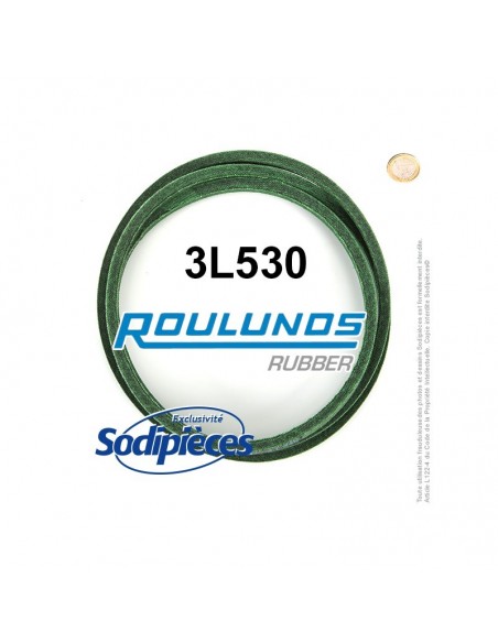Courroie tondeuse 3L530 Roulunds Continental 9,5 x 6 x 1346 mm