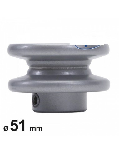 Poulie à gorge en V Ø 51 mm. Largeur 23,5 mm