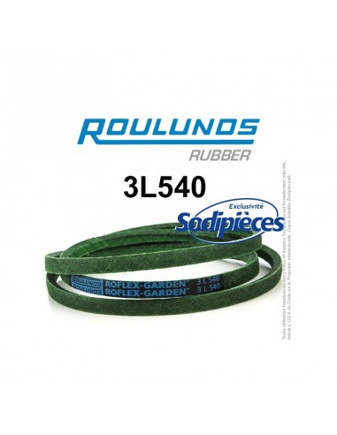 Courroie tondeuse 3L540 Roulunds Continental 9,5 x 6 x 1372 mm