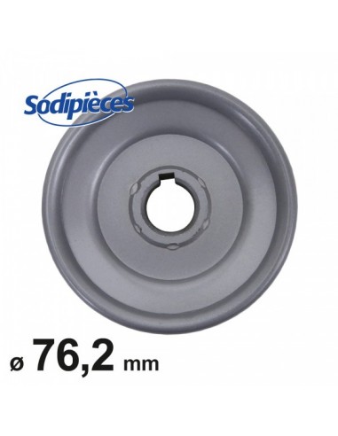 Poulie à gorge en V Ø 76,2 mm. Largeur 24 mm