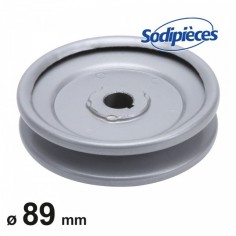 Poulie à gorge en V Ø 89 mm. Largeur 23 mm
