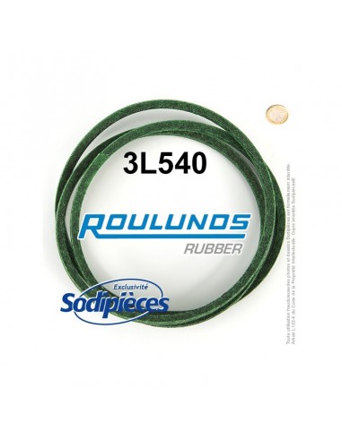 Courroie tondeuse 3L540 Roulunds Continental 9,5 x 6 x 1372 mm