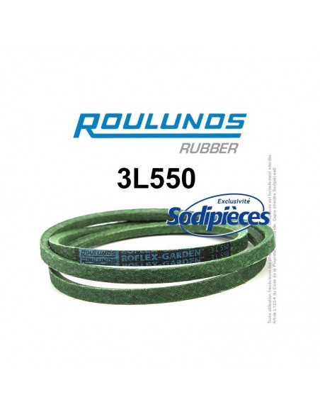 Courroie tondeuse 3L550 Roulunds Continental 9,5 x 6 x 1397 mm