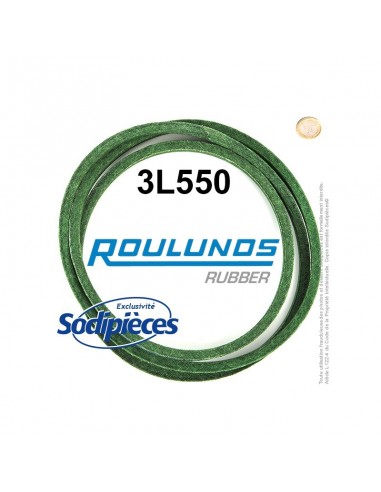 Courroie tondeuse 3L550 Roulunds Continental 9,5 x 6 x 1397 mm