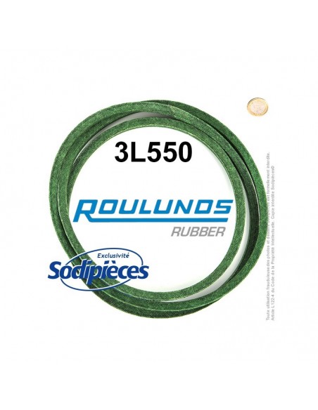 Courroie tondeuse 3L550 Roulunds Continental 9,5 x 6 x 1397 mm