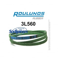 Courroie tondeuse 3L560 Roulunds Continental 9,5 x 6 x 1422 mm 2