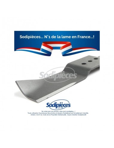 Lame tondeuse 38,1 cm. Al. 10 mm. Pour Countax.