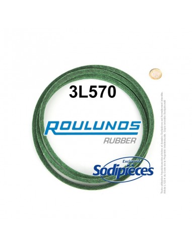 Courroie tondeuse 3L570 Roulunds Continental 9,5 x 6 x 1448 mm
