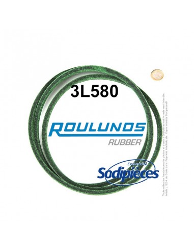 Courroie tondeuse 3L580 Roulunds Continental 9,5 x 6 x 1473 mm