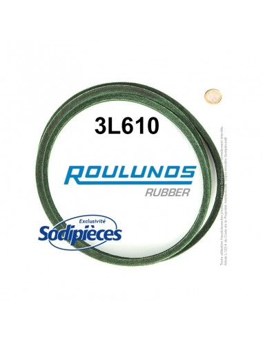 Courroie tondeuse 3L610 Roulunds Continental 9,5 x 6 x 1549 mm