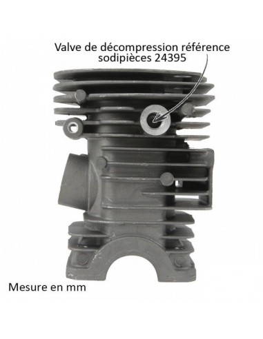 Cylindre piston pour tronconneuse Husqvarna 340, 345, 350. Ø 42 mm. 503 87 000 73, 503 87 02 74