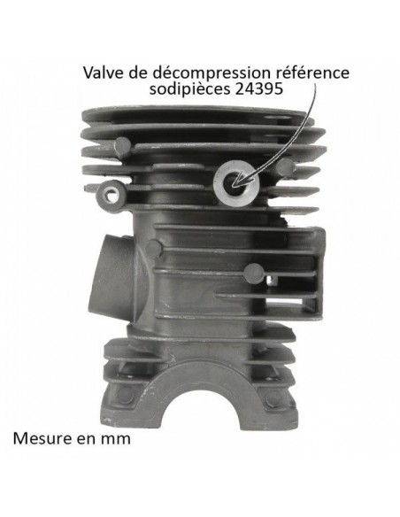Cylindre piston pour tronconneuse Husqvarna 340, 345, 350. Ø 42 mm. 503 87 000 73, 503 87 02 74
