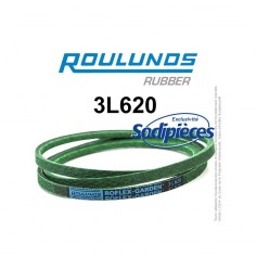 Courroie tondeuse 3L620 Roulunds Continental 9,5 x 6 x 1575 mm 2
