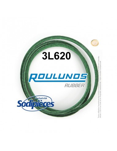 Courroie tondeuse 3L620 Roulunds Continental 9,5 x 6 x 1575 mm