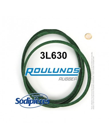 Courroie tondeuse 3L630 Roulunds Continental 9,5 x 6 x 1600 mm