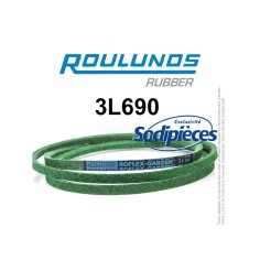Courroie tondeuse 3L690 Roulunds Continental 9,5 x 6 x 1753 mm 2