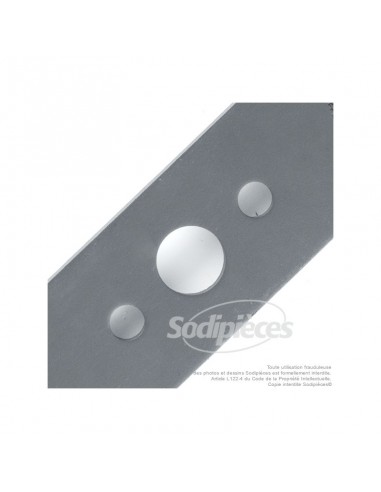 Lame tondeuse 45,5 cm. Al. 20,5 mm. Pour Oleo Mac