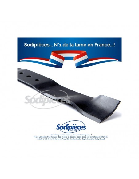 Lame tondeuse 45,7 cm. Al. 10 mm. Pour Oleo Mac