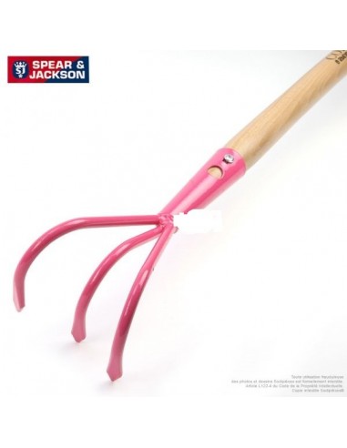 Griffe à 3 dents avec grattoir Spears & Jackson. Pour biner, aérer et désherber.