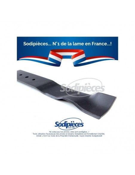 Lame tondeuse 50,5 cm. Al. 10 mm. Pour Oleo Mac