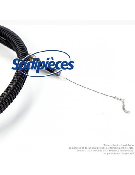 Câble d'accélération adaptable pour débroussailleuse Stihl FS450. N° 4128-180-1102