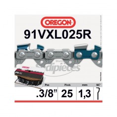 Chaîne 91VXL025R OREGON. 3/8". 1,3mm. 25 pieds