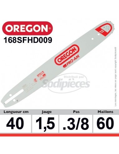 Guide 168SFHD009 OREGON Pro Am D009. 40 cm