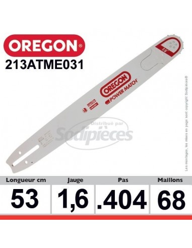 Guide 213ATME031 OREGON Hard nose E031. 53 cm